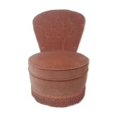 Fauteuil crapaud rose