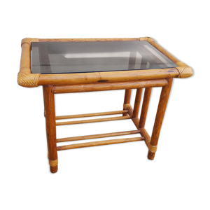 Table basse en bambou