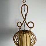 Vintage rattan suspension, 1950