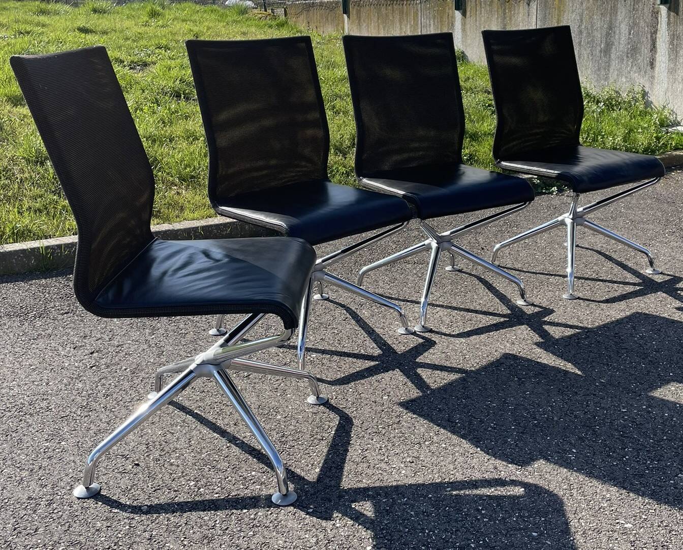 4 Herbert Ohl chairs for Rosenthal Einrichtung, 20th century.