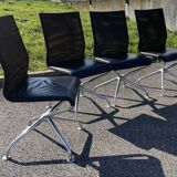 4 Herbert Ohl chairs for Rosenthal Einrichtung, 20th century.