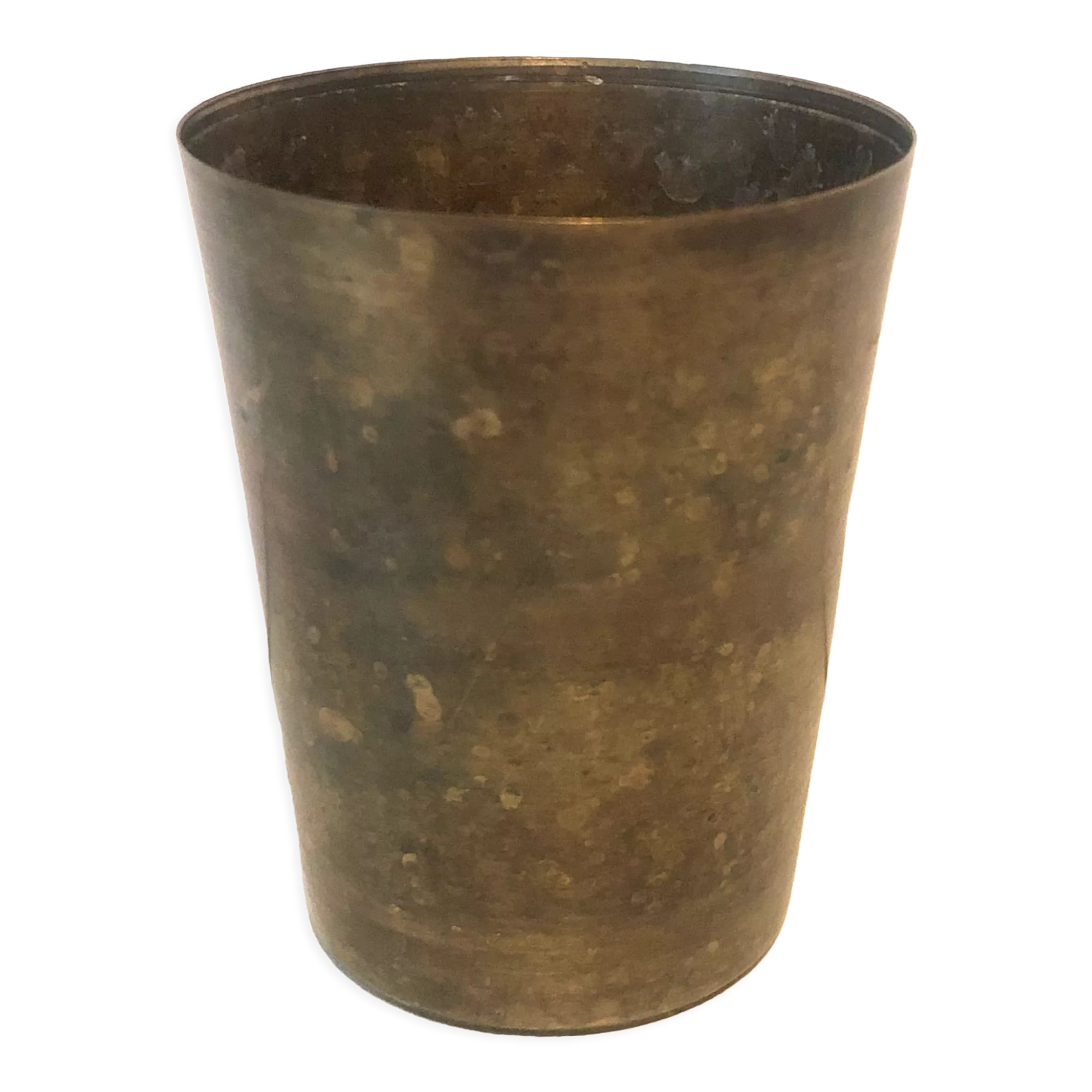 Antique brass vase
