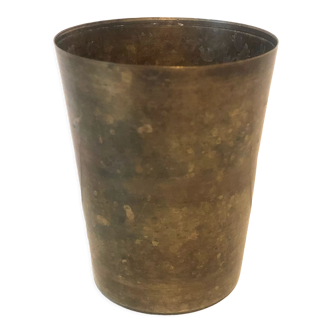 Antique brass vase
