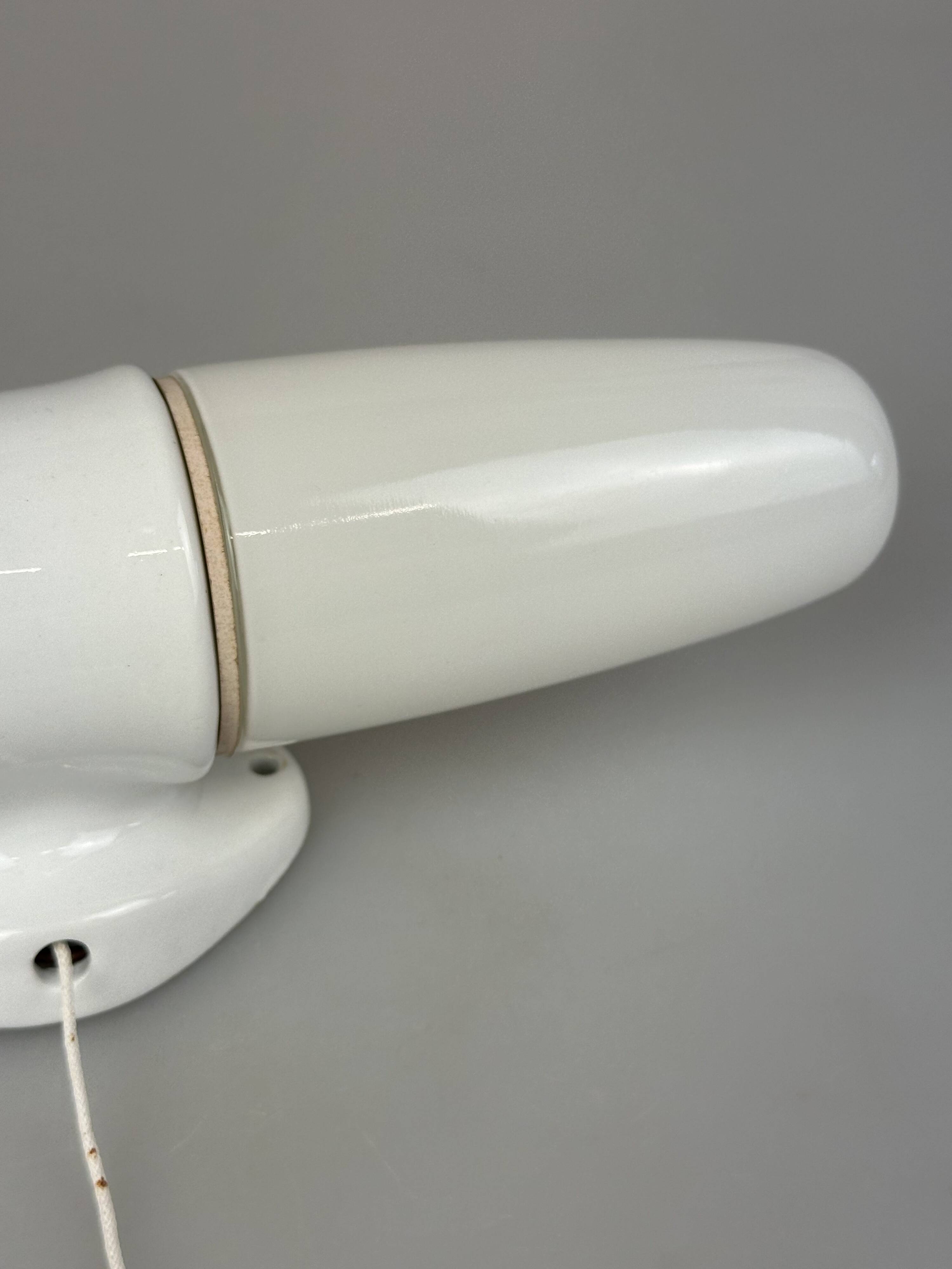 1950s and 1960s Ceramic Wall Lamp and Ceiling Light by Wilhelm Wagenfeld