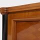 Jules Leleu cabinet merisier marqueté 2 portes bronze 1940