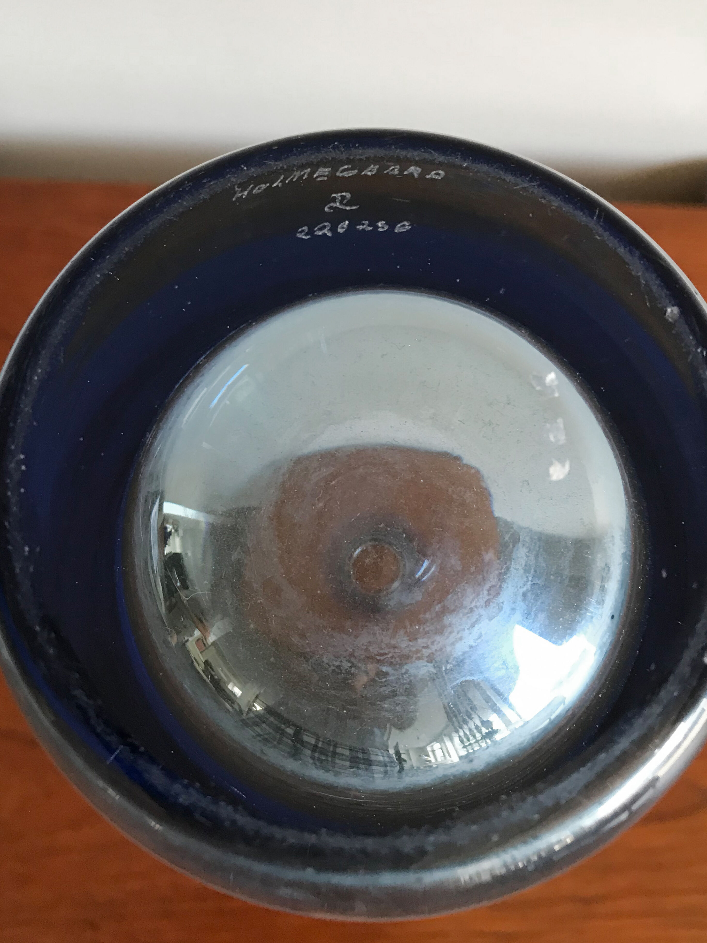 Scandinavian glass vase by Per Lutken for Holmegaard, 1960s