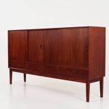 Buffet haut en teck, design danois, années 1970, production : Danemark