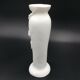 Vase in biscuit white slurry poppy flower art nouveau