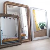 Mirror Louis Philippe patina of origin with its gold leaf