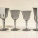 24-piece Art Deco glassware set