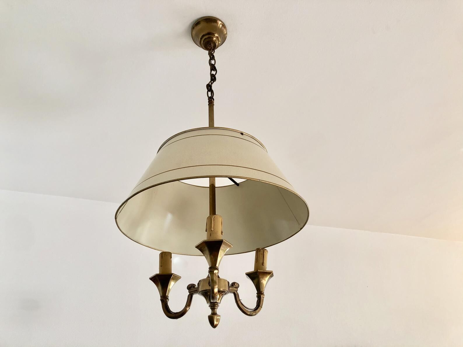 Bronze suspension hot water 3 lights