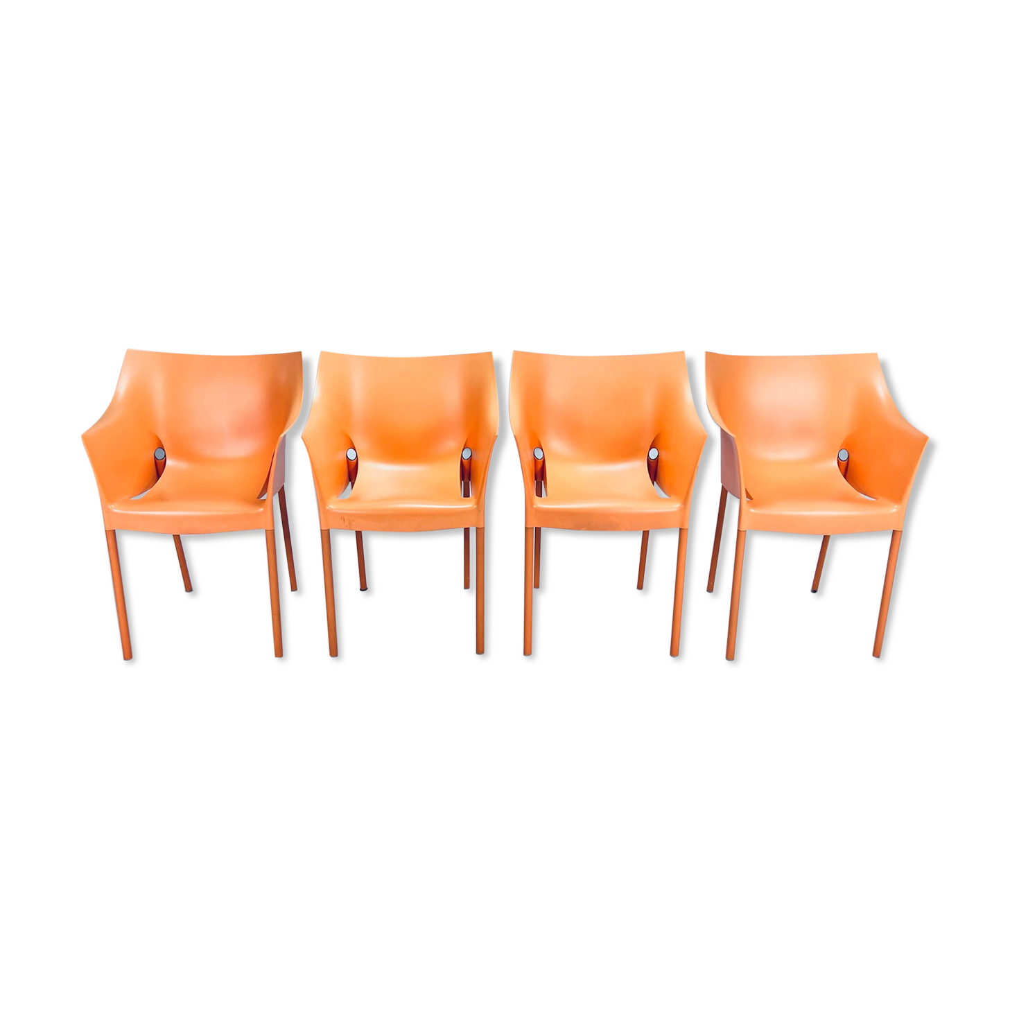 Set of 4 Dr. No chairs by Philippe Starck for Kartell, 1990s