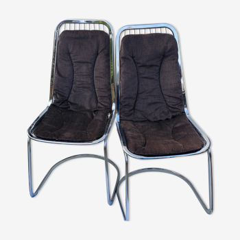 Paire de chaises de Gastone Rinaldi