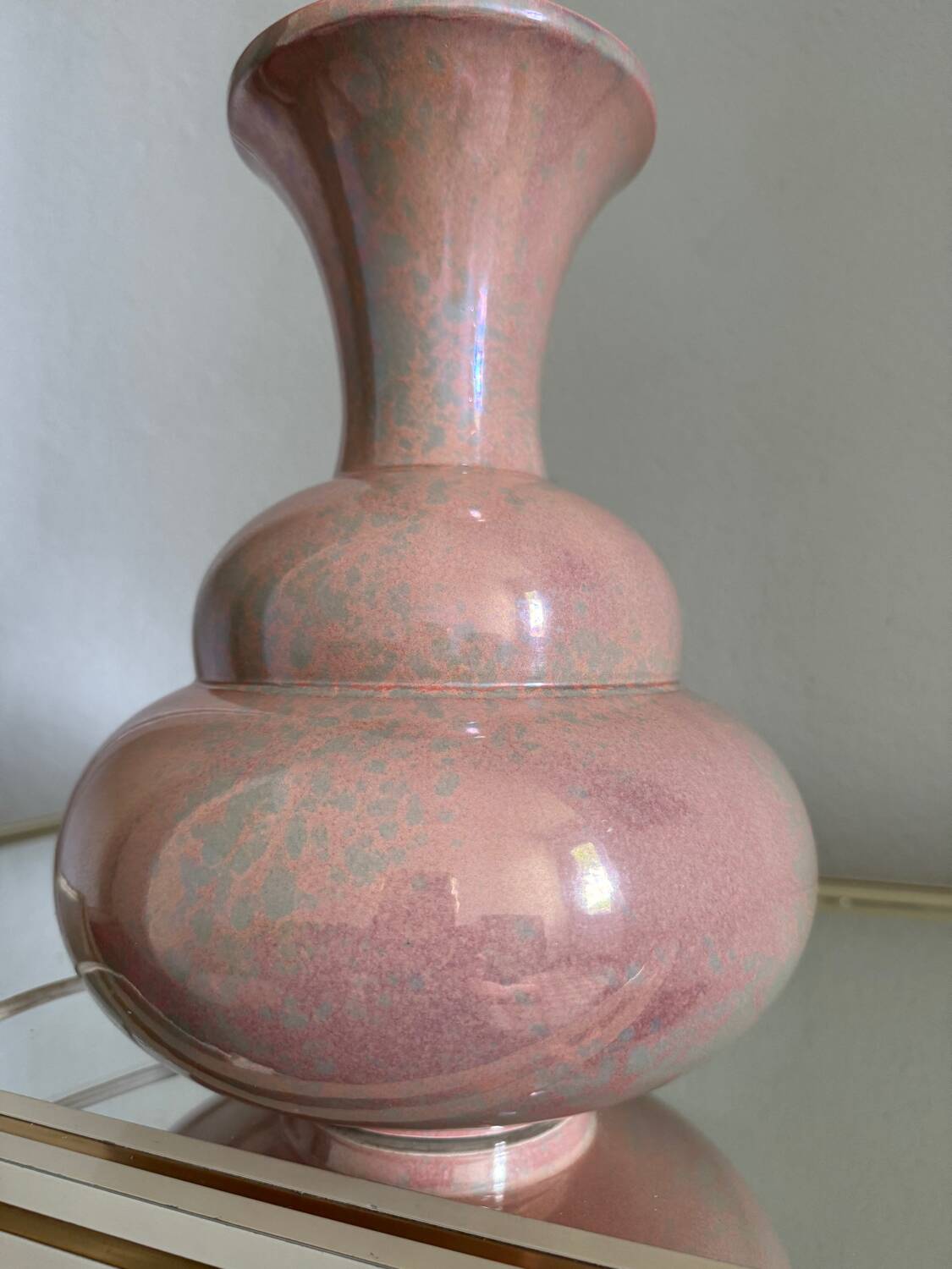 Charolles earthenware lamp from the 80s