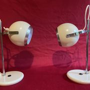 Paire de lampe Eye-Ball, "Aluminor", année 70