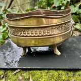 Large brass lion planter from the Napoleonic III era.