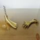 Carl Aubock, signed, necessary bar in gilded brass, Austria, 1950