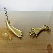 Carl Aubock, signed, necessary bar in gilded brass, Austria, 1950