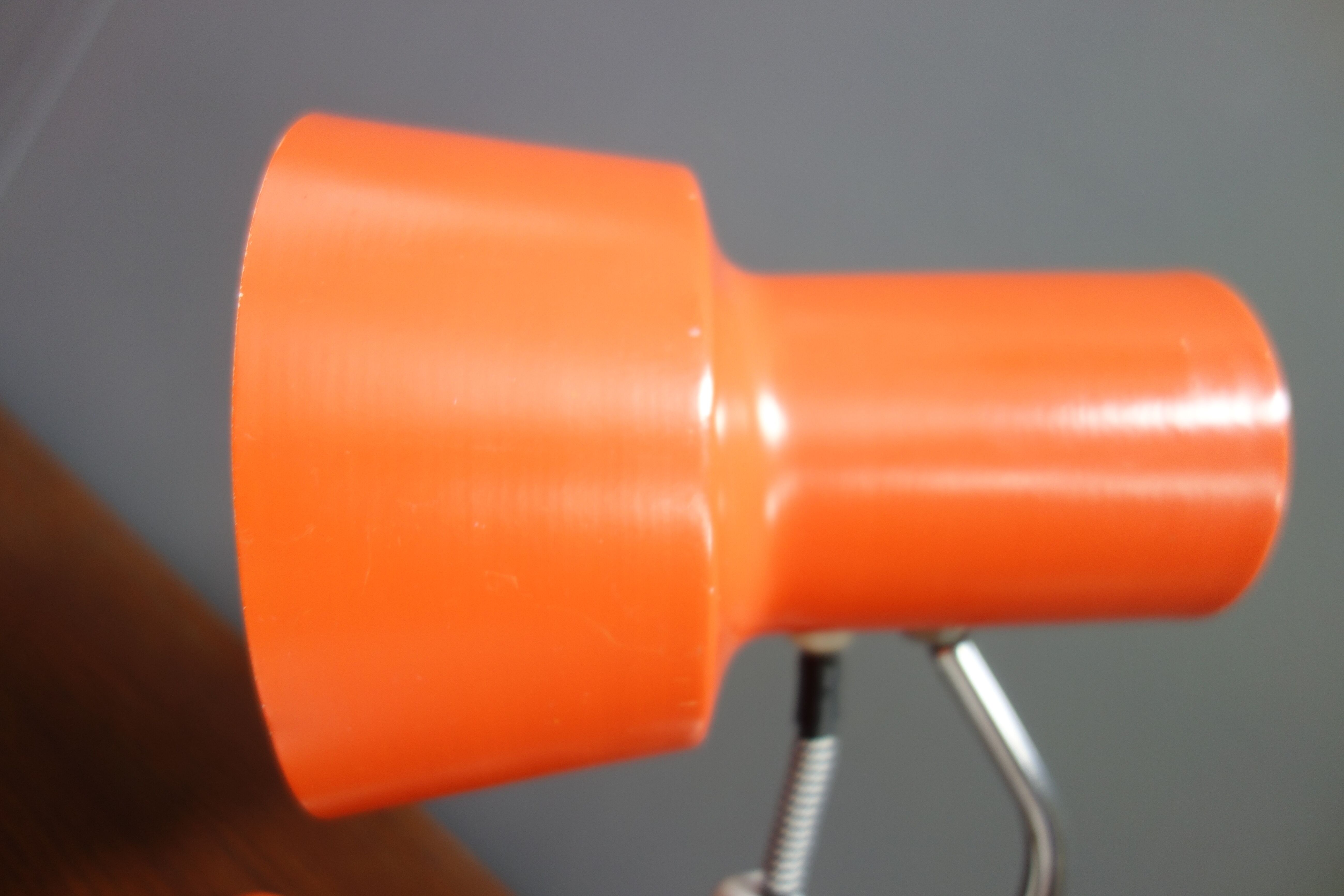 Orange desk lamp by Josef Hurka for Napako 1970