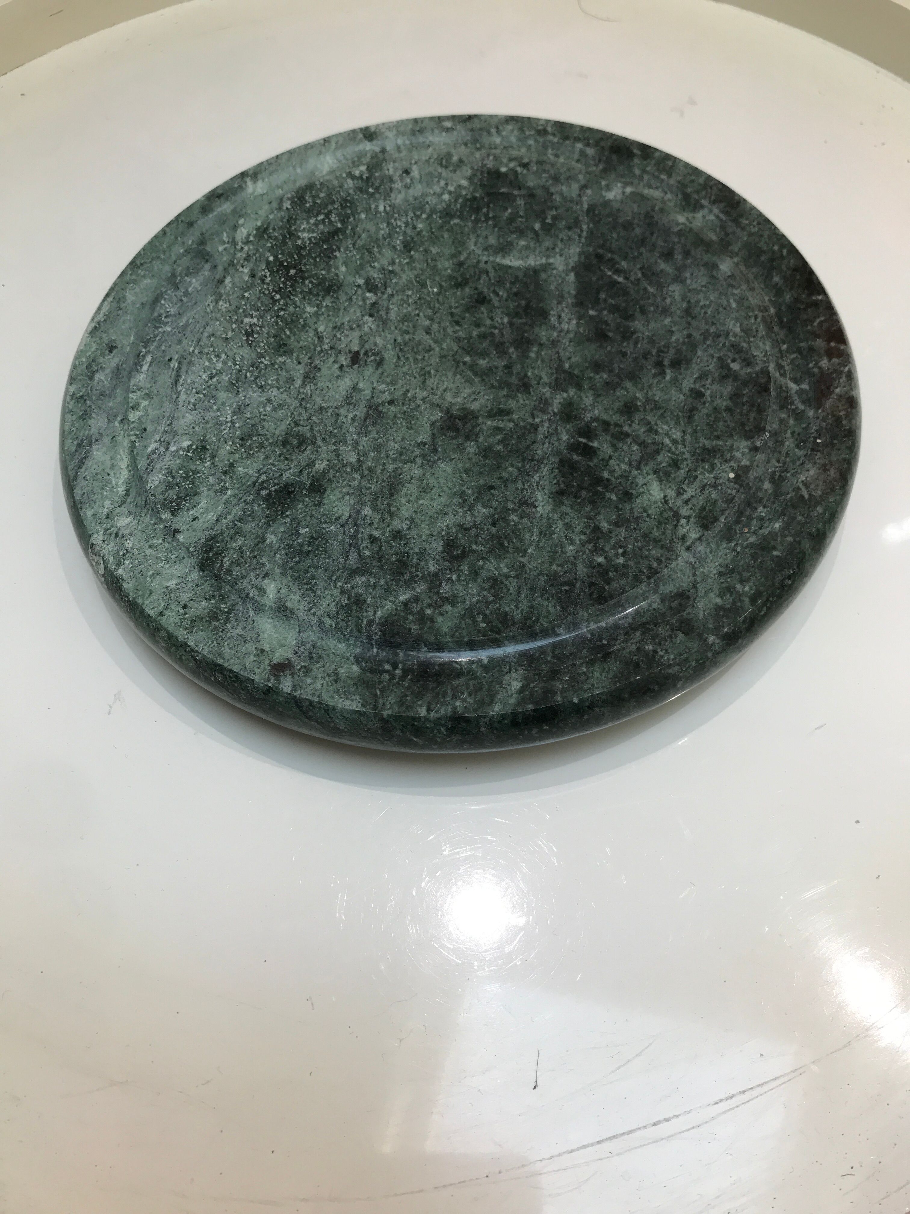Flat green marble