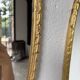 Pair of oval mirrors 1900 gilded stucco