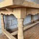 Aero-sanded oak farmhouse table