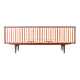 Mid-Century Op-Art Hand-Painted Teak Sideboard