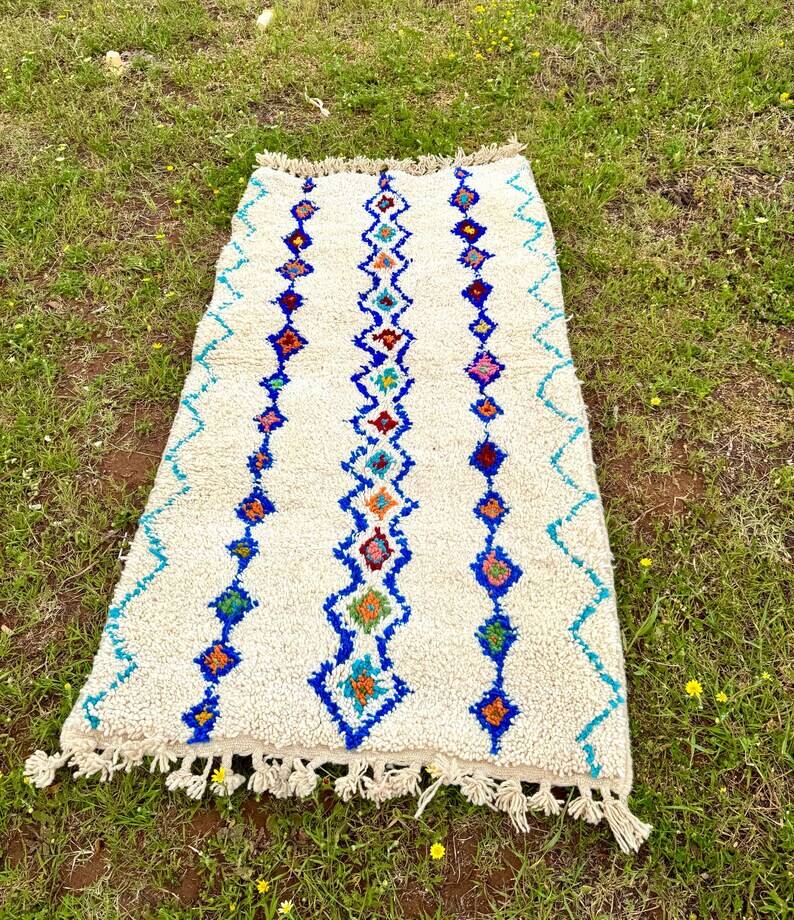 Tapis marocaine fait main 2.5x1.5m