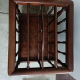 Magazine rack, mahogany vinyl rack, 19th century