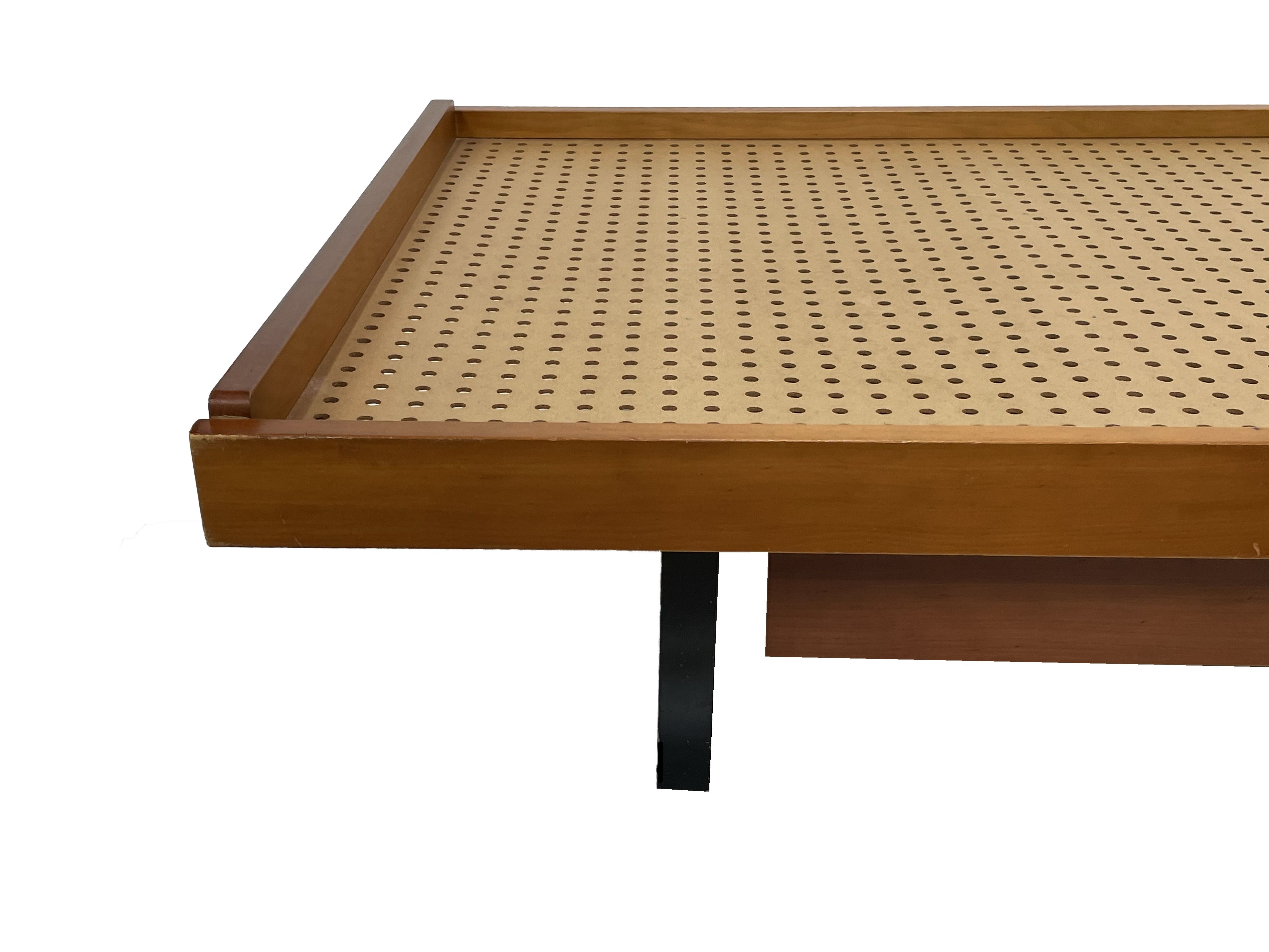 Vintage wooden daybed bed with drawers, Netherlands, 1960