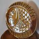 10 flat plates fish décor in vintage Sarreguemines slip