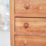 Antique chest of drawers in solid oak