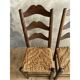 Paire de chaises en paille
