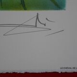 Salvador Dali: Horses, The Horse of Death - Signed lithograph