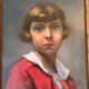Tableau , portrait de jeune fille 1934