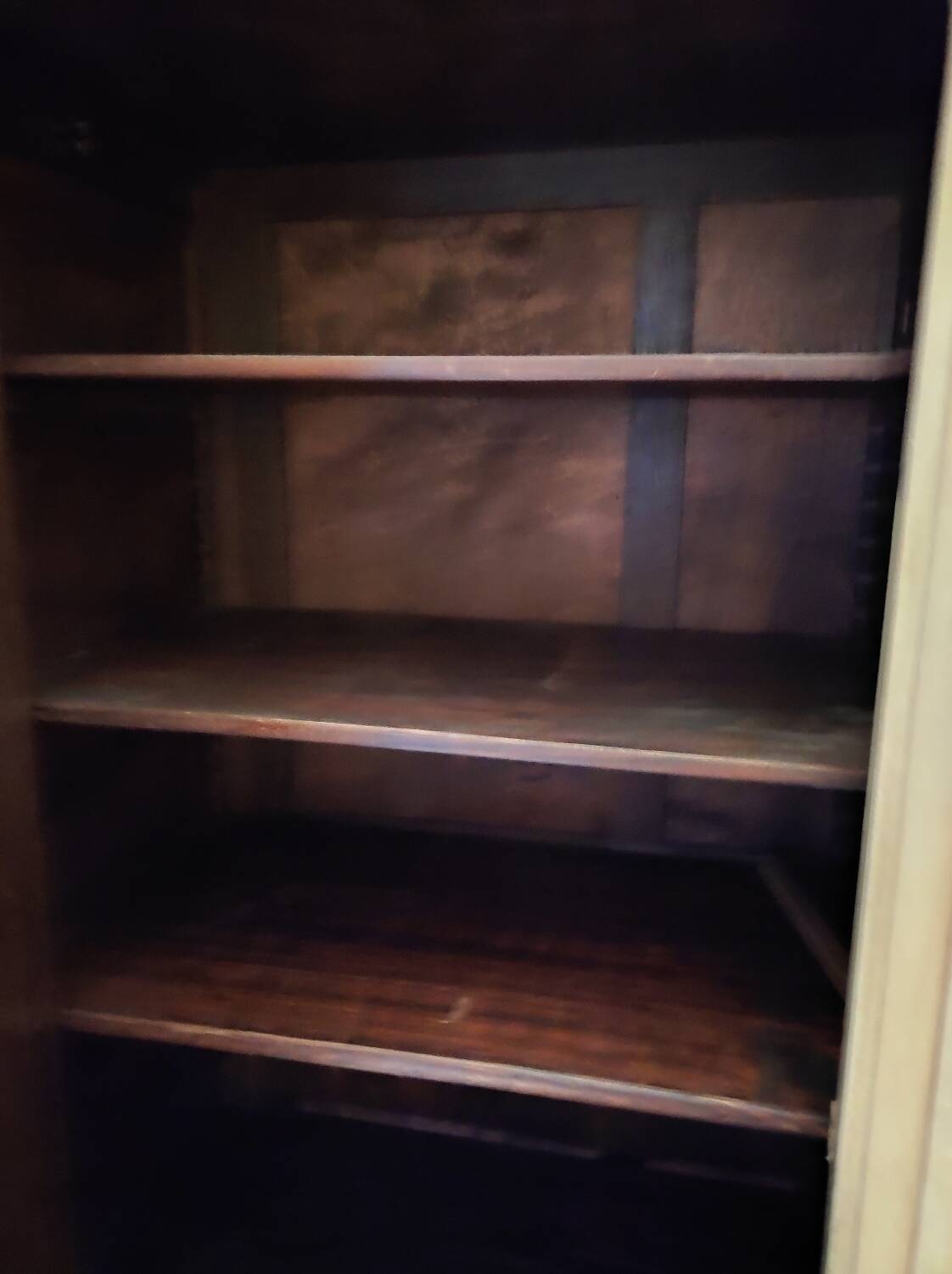 2-door patinated mirrored wardrobe