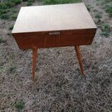 Wooden worker vintage compass feet