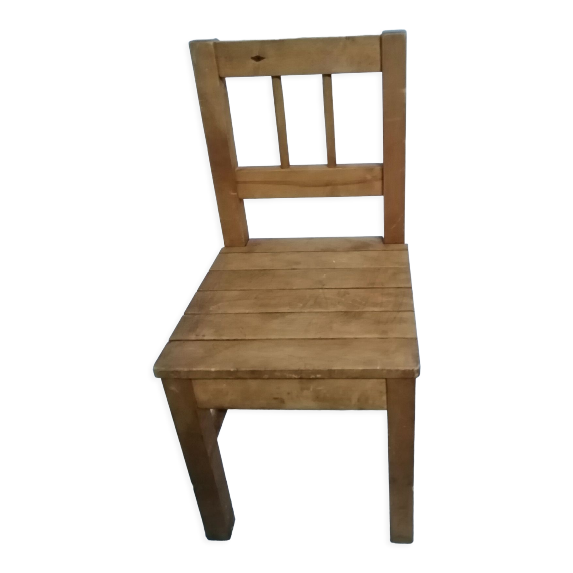 Pair of vintage wooden children's chairs