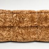 Canapé-lit vintage italien en velours, années 1970