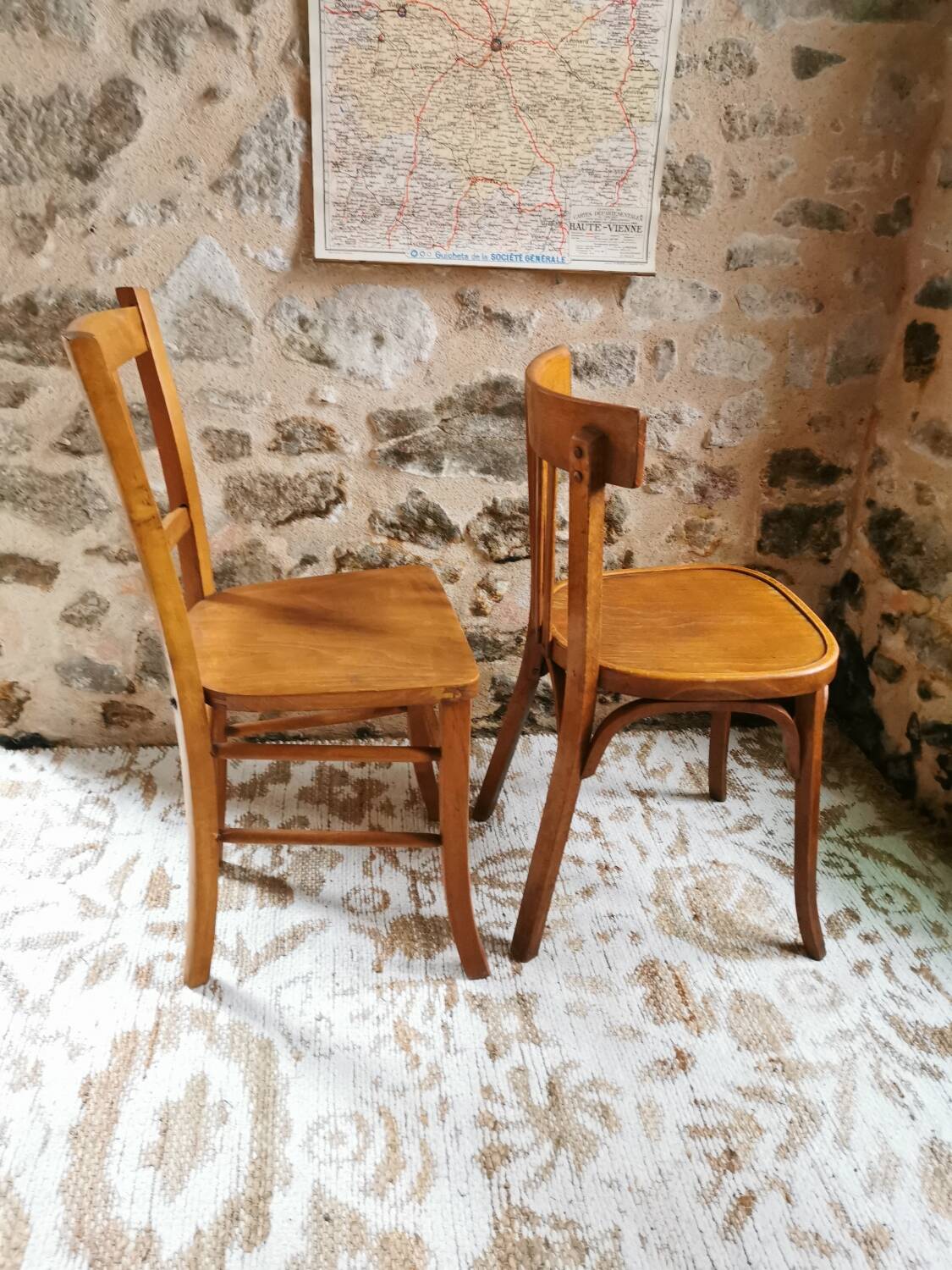 Duo of Bistro Chairs, Baumann