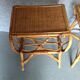 Paire de chevets en rotin vintage