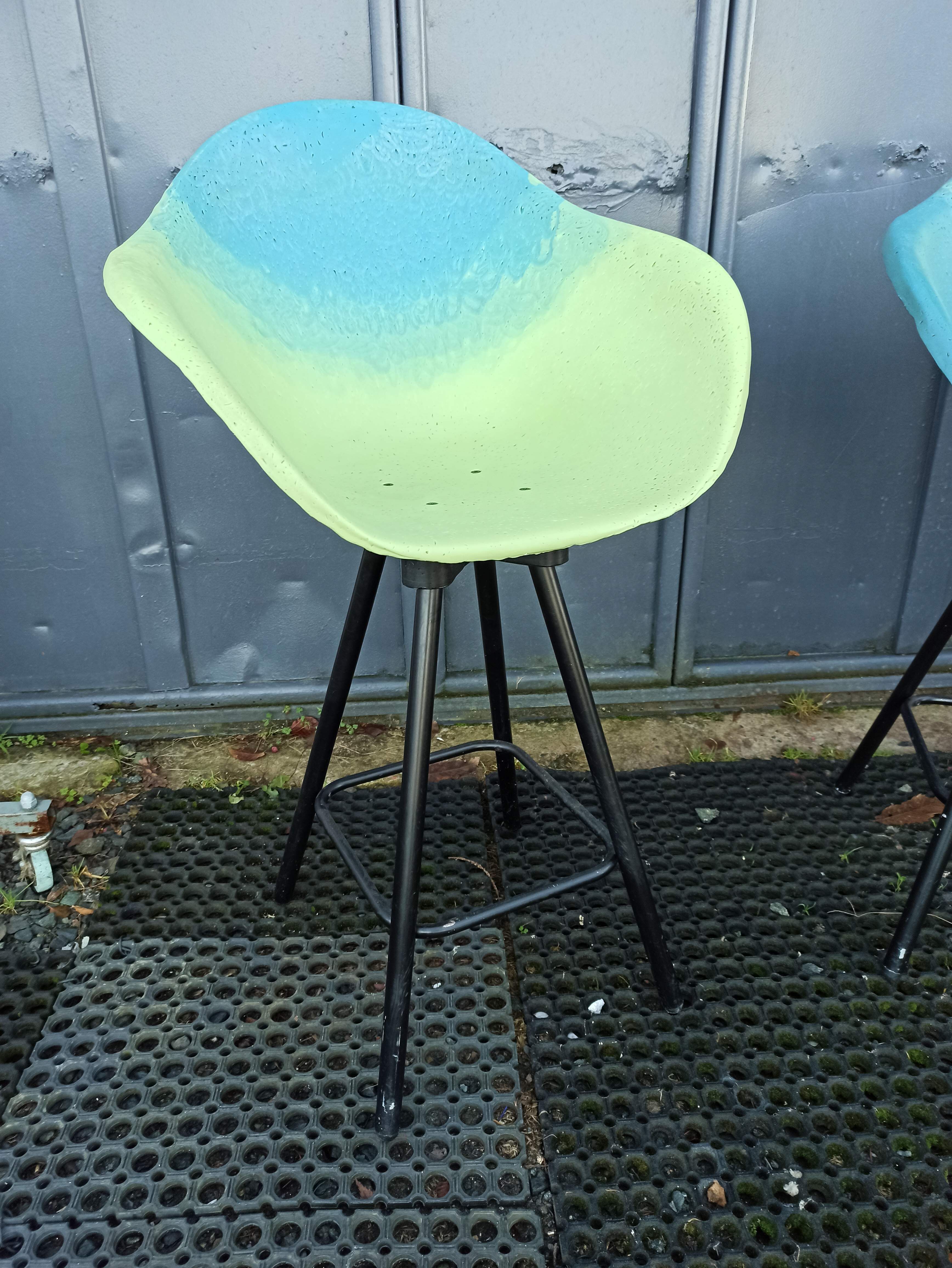Pair of armchairs high bar stools Maximum