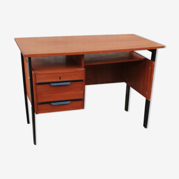 Bureau bois vintage 2 tiroirs