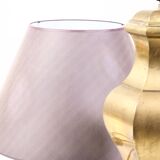 Neoclassical brass lamp large format design italy