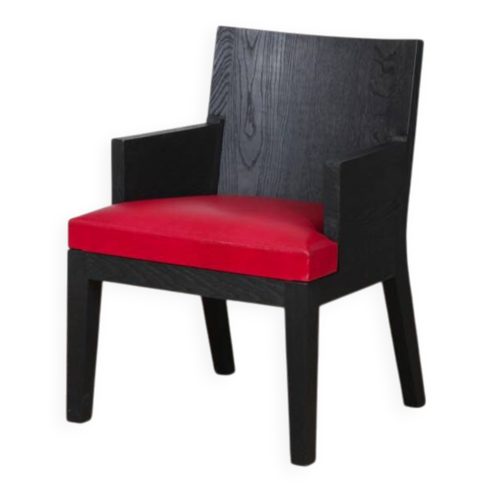 Fauteuil modèle Stall en cuir par Christian Liaigre, 1990