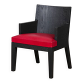 Fauteuil modèle Stall en cuir par Christian Liaigre, 1990