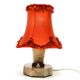 Art Deco stone table lamp, Czechoslovakia, 1930s