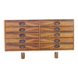 Beautiful italian design secretary desk by Frattini for Bernini