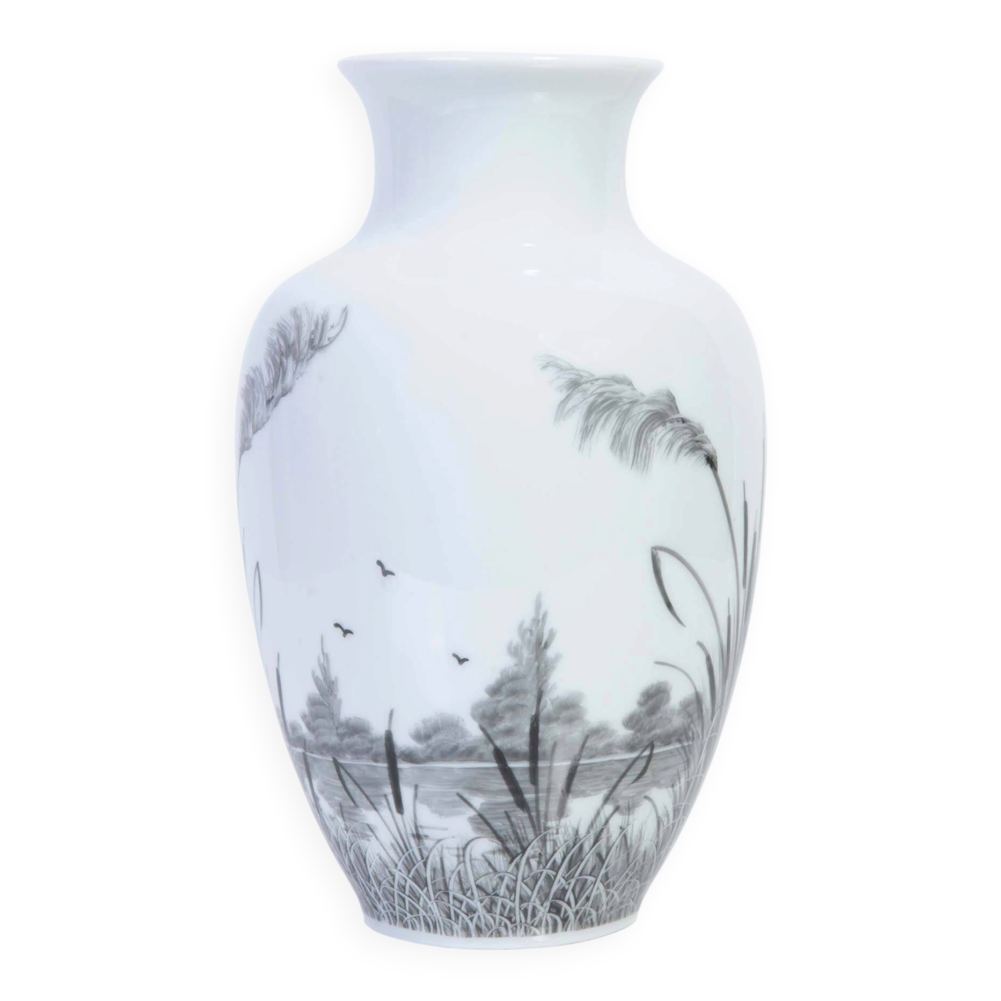 Beautiful vase signed Limoges – Decor C. Meliét – Vintage