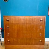 Commode en teck années 70